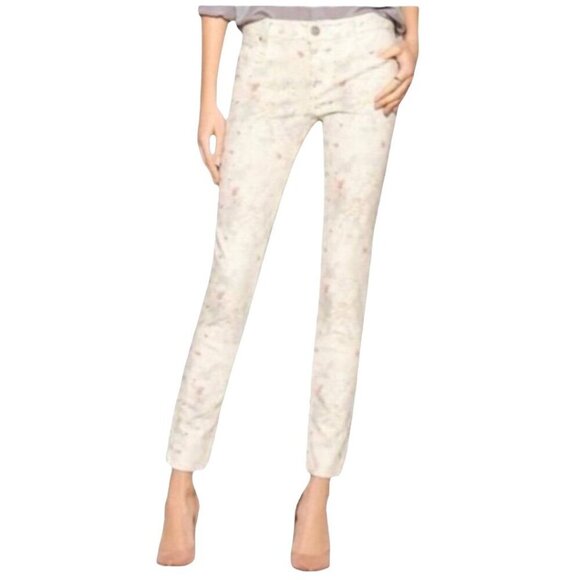 Sanctuary "The Charmer" Pastel Floral Watercolor Print Skinny Jean, Women's 31 - Picture 1 of 9